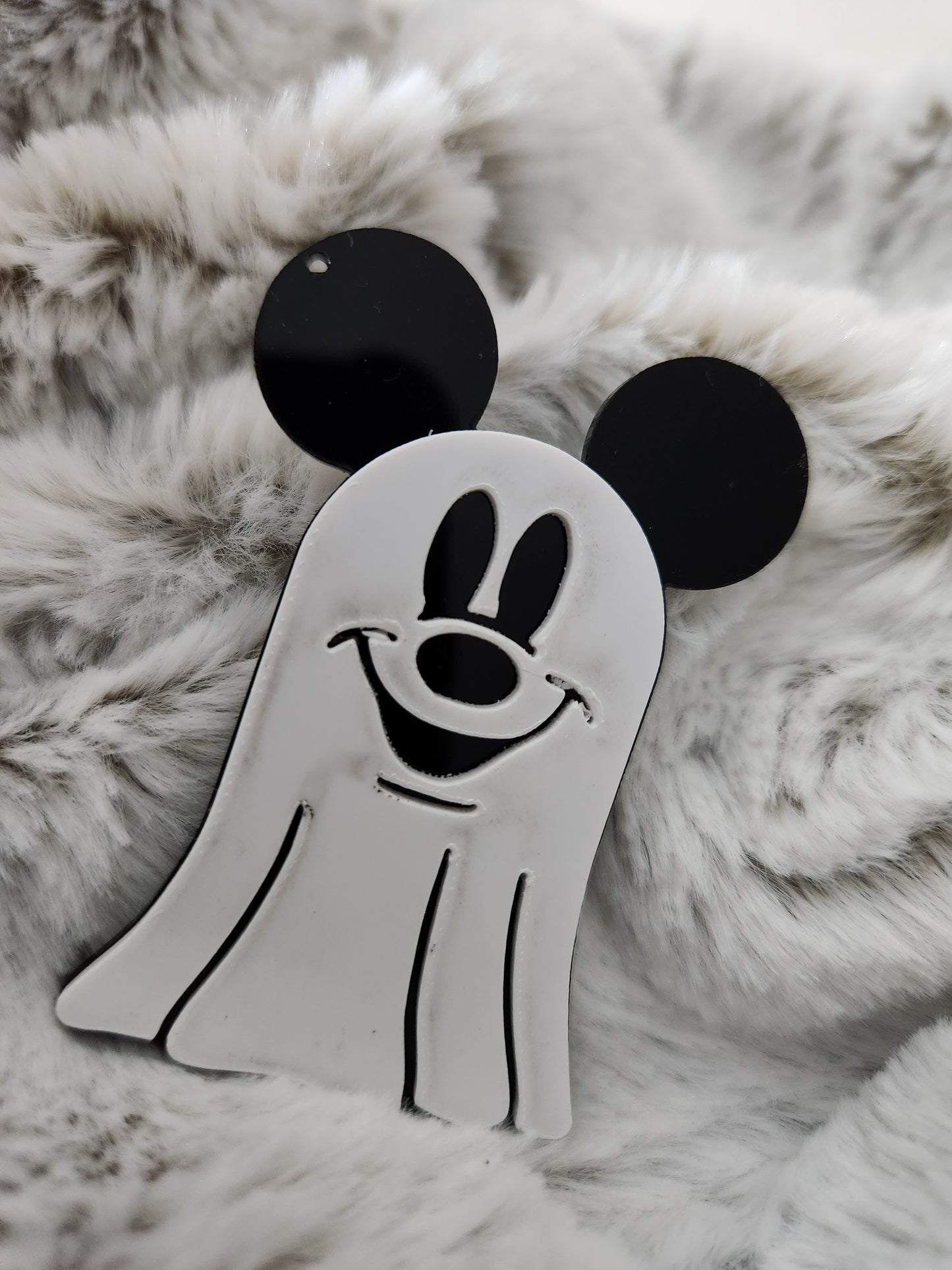 Ghost Mouse Keychain