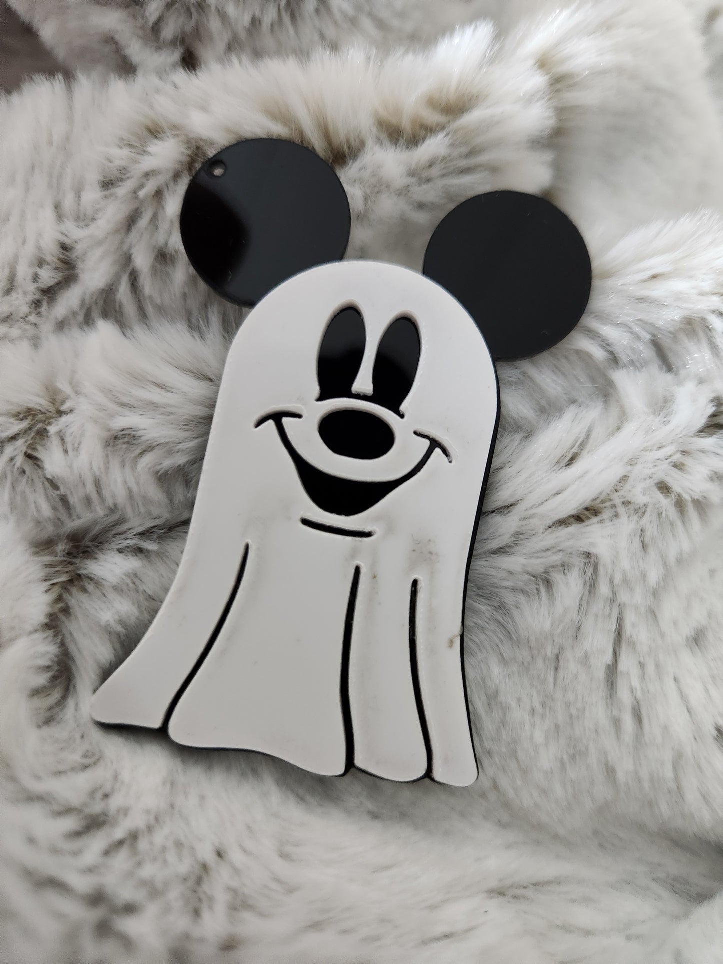 Ghost Mouse Keychain